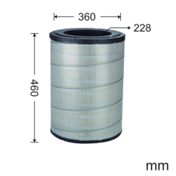 E345/349 mining version air filter