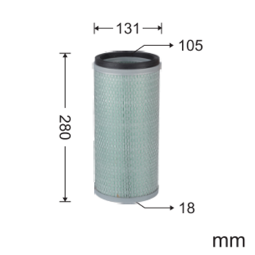ZX210-5G air filter