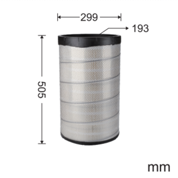 Zoomlion ZE280C-3 air filter